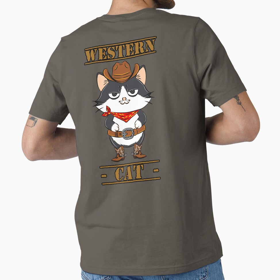 Western Cat by DigitalArtTK T-Shirts, Hoodie, Sweatshirt | BlankRebels.com (Image 1)