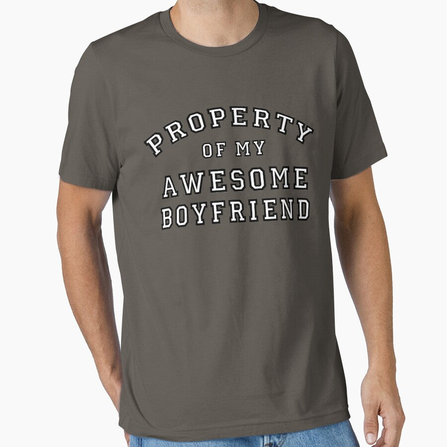 property of my awesome boyfriend by Brandon & Jaymiee T-Shirts, Hoodie, Sweatshirt | BlankRebels.com (Image 1)