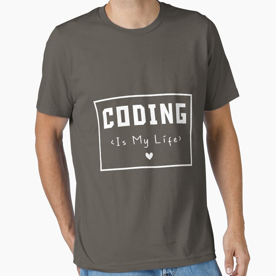 Coding is my life Shirt. Coder T-shirt. Shirt. Sweatshirt. Hoodie. T-Shirt. Tank Top by mozax | BlankRebels.com (Image 1)