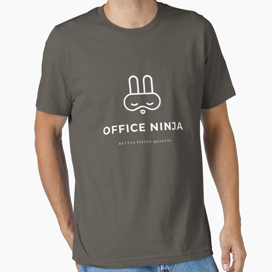 Office Ninja - Better Faster Quieter (white) by NotJustBread T-Shirts, Hoodie, Sweatshirt | BlankRebels.com (Image 1)