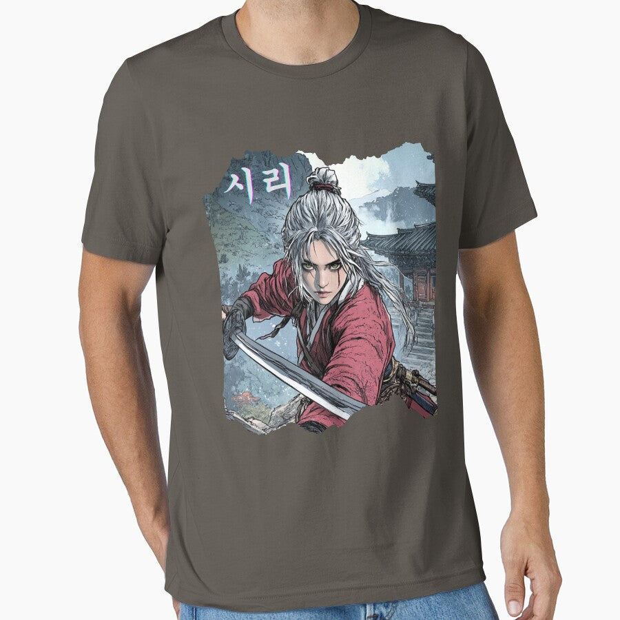 Korean Warrior Ciri – East Meets Continent by Bap & Brew Studio T-Shirts, Hoodie, Sweatshirt | BlankRebels.com (Image 1)