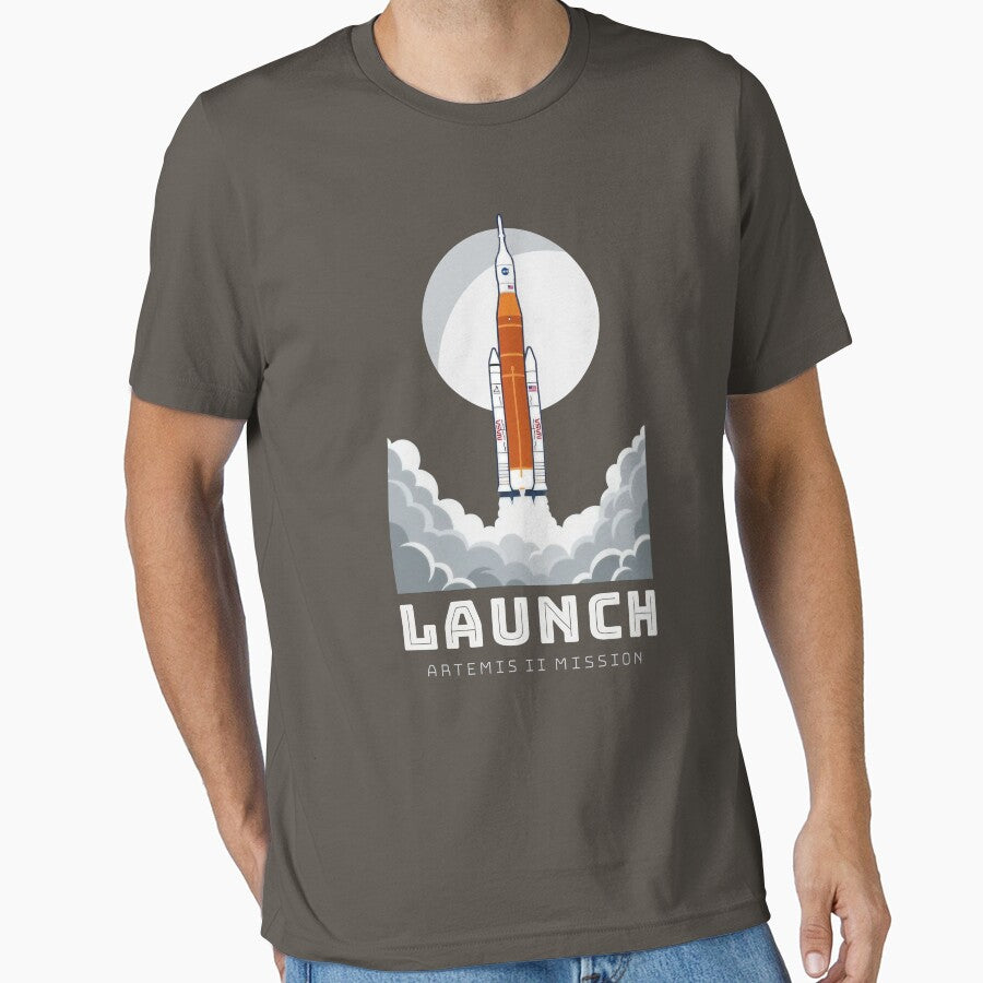 Artemis II #33 Mission Launch SLS Rocket Space Vector Art by KiwiRider