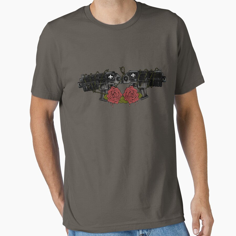 Guns and Roses by SideQuest - Scribbled Chaos! T-Shirts, Hoodie, Sweatshirt | BlankRebels.com (Image 1)