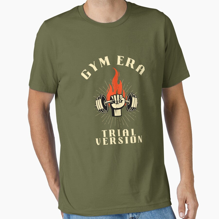 Gym Era (Trial Version) – Funny Beginner Fitness T-Shirt by The Firestarter T-shirt Store Hoodie, Sweatshirt (Image 1)