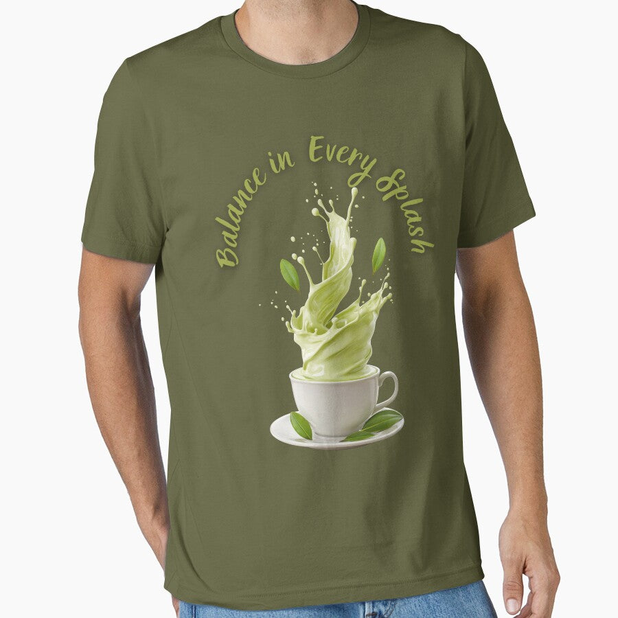 Balance in Every Splash – Matcha Vibes by Kasad T-Shirts, Hoodie, Sweatshirt | BlankRebels.com (Image 1)