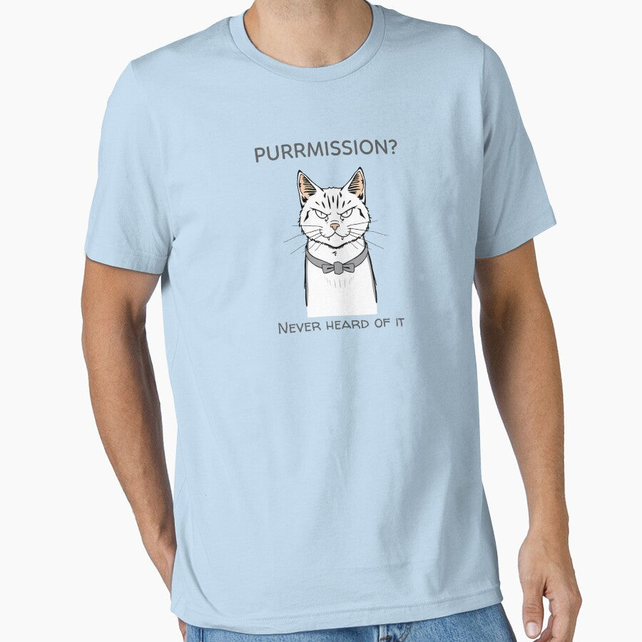 Purrmission? Cat Lover by Shmidzis T-Shirts, Hoodie, Sweatshirt | BlankRebels.com (Image 1)