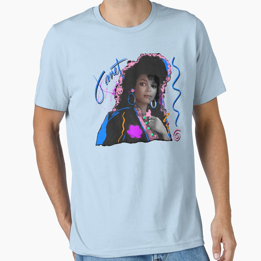 JANET-JACKSON-80S-RETRO-STYLE-T-SHIRT by gregmercyz Hoodie, Sweatshirt | BlankRebels.com (Image 1)