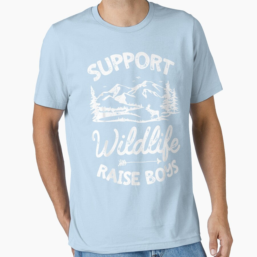 Support Wildlife Raise Boys Mom Dad Mother Parents by MellissaShop T-Shirts, Hoodie, Sweatshirt | BlankRebels.com (Image 1)