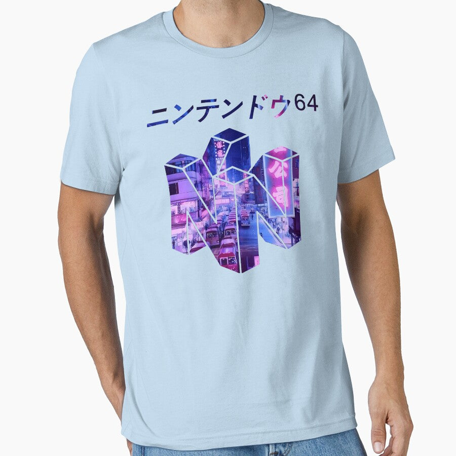 N.6.4-GAMING-VAPORWAVE-LOGO-(1)--- by MaximoMcclendon T-Shirts, Hoodie, Sweatshirt | BlankRebels.com (Image 1)