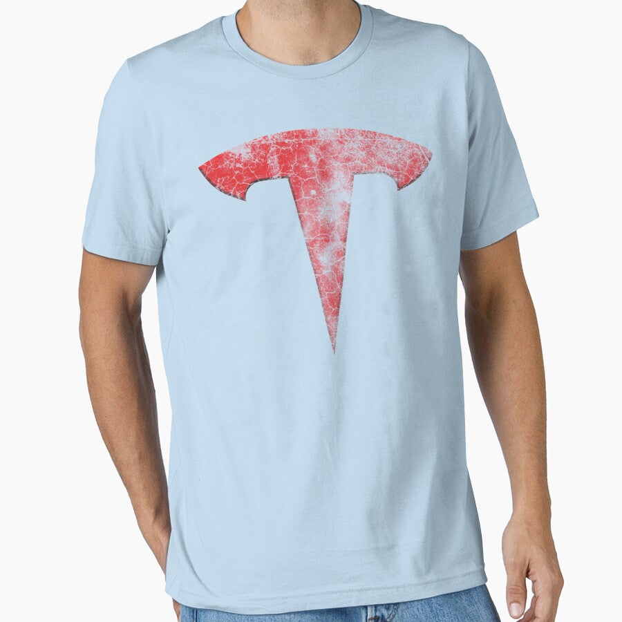 TESLA GRUNGE WEATHERED LOGO by LarktBotelho T-Shirts, Hoodie, Sweatshirt | BlankRebels.com (Image 1)