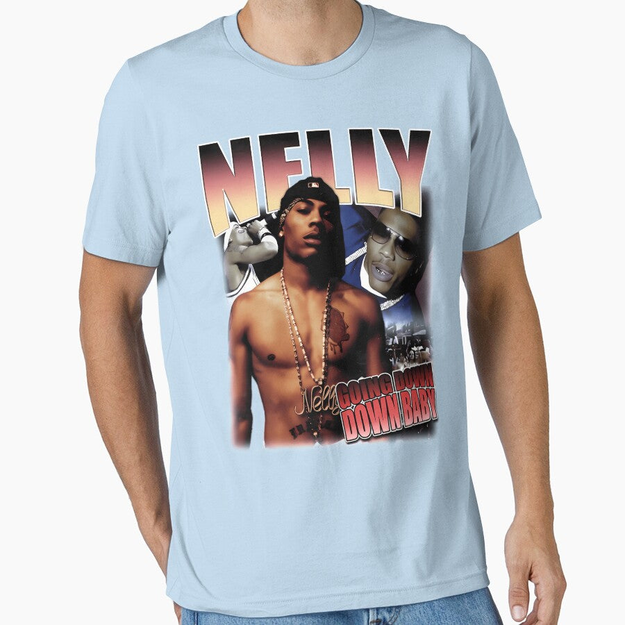 90S-Vintage-Hip-Hop-Nelly-Going-Down-Down-Baby by JacklynHalvorso T-Shirts, Hoodie, Sweatshirt | BlankRebels.com (Image 1)