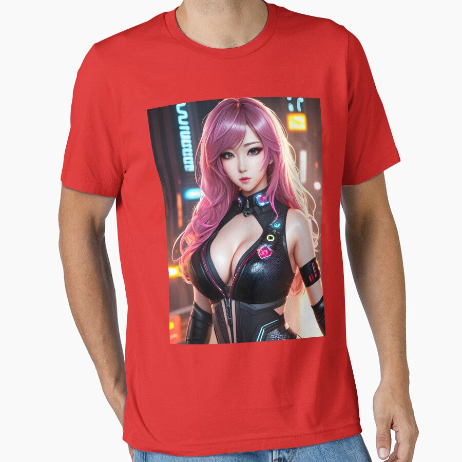 Rei Tanaka - Cyberpunk City by TheFutureX T-Shirts, Hoodie, Sweatshirt | BlankRebels.com (Image 1)
