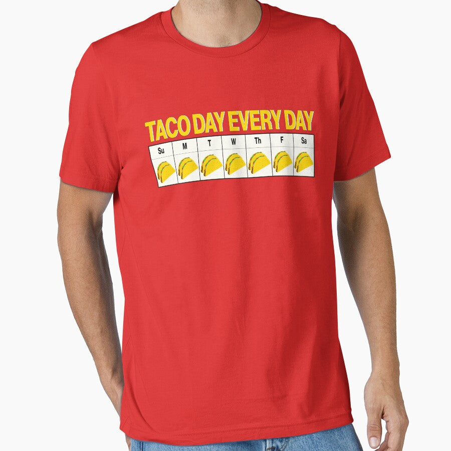 Taco Day Every Day - Taco Calendar by skauff T-Shirts, Hoodie, Sweatshirt | BlankRebels.com (Image 1)