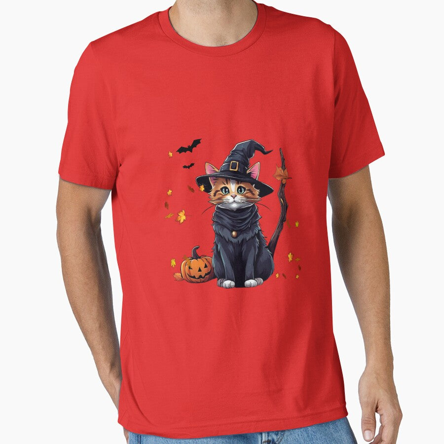 Wizard Cat in the Autumn Night. by PopProArt T-Shirts, Hoodie, Sweatshirt | BlankRebels.com (Image 1)