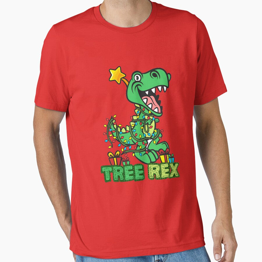 Tree Rex Dinosaur Christmas Design by jaygo T-Shirts, Hoodie, Sweatshirt | BlankRebels.com (Image 1)