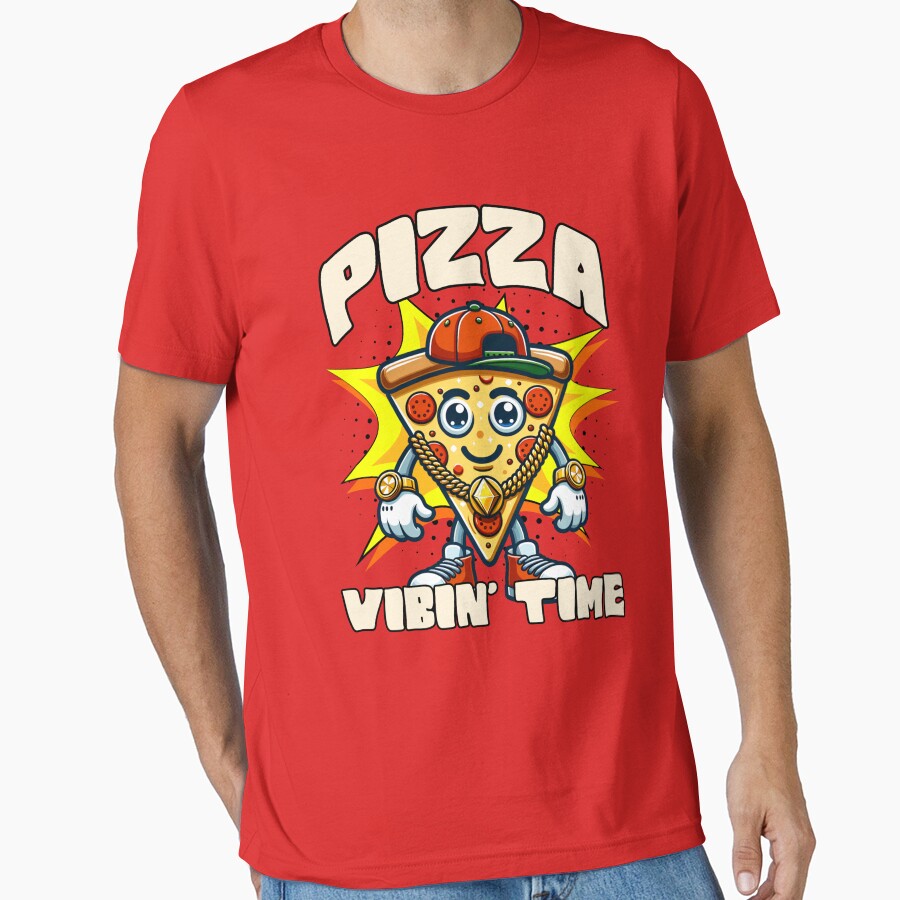 Pizza Vibin' Time by RockBeeDesigns T-Shirts, Hoodie, Sweatshirt | BlankRebels.com (Image 1)
