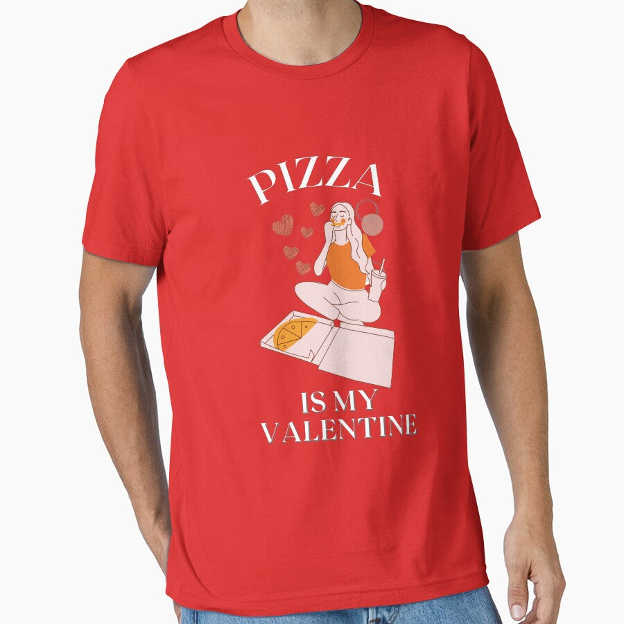 Pizza is my Valentine- Pizza Lovers by EvaWolf T-Shirts, Hoodie, Sweatshirt | BlankRebels.com (Image 1)
