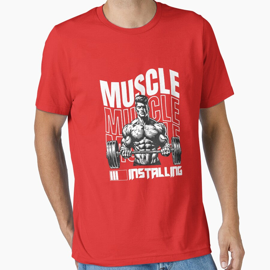 Muscle Installing - Bodybuilding Progress & Gym Motivation by Abaseen T-Shirts, Hoodie, Sweatshirt (Image 1)