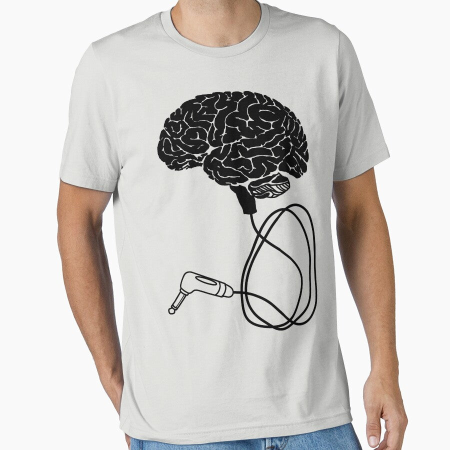DJ Brain With Headpones and Phono Jack by DementedFerret T-Shirts, Hoodie, Sweatshirt | BlankRebels.com (Image 1)
