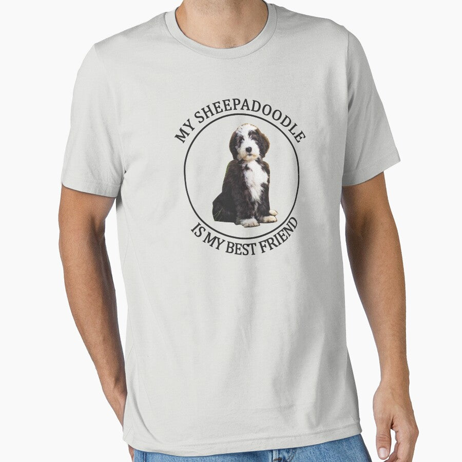 Sheepadoodle Shirt - Sheepadoodle Best Friend Tshirt by NativOrganics Hoodie, Sweatshirt | BlankRebels.com (Image 1)