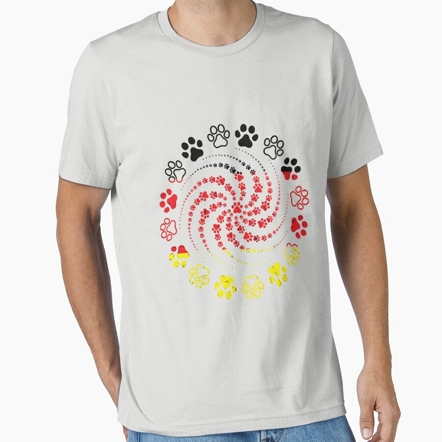 Vintage Dog Paw for Dogs Mum Germany Flag by KAYDEE01212 ✨ T-Shirts, Hoodie, Sweatshirt | BlankRebels.com (Image 1)
