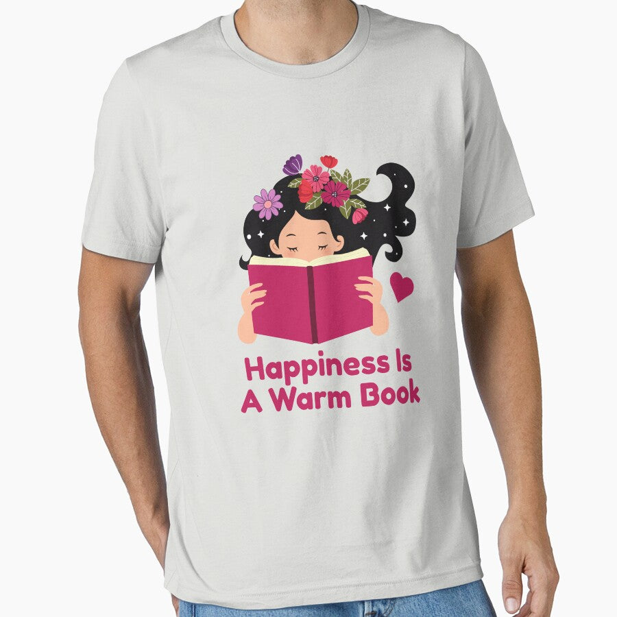Happiness in Reading – Cute Book Aesthetic Design by berwies T-Shirts, Hoodie, Sweatshirt | BlankRebels.com (Image 1)