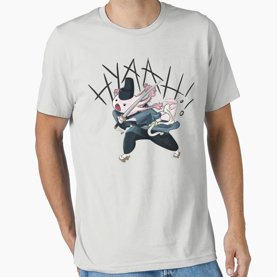 Axolotl with Katana by Shinchiller T-Shirts, Hoodie, Sweatshirt | BlankRebels.com (Image 1)