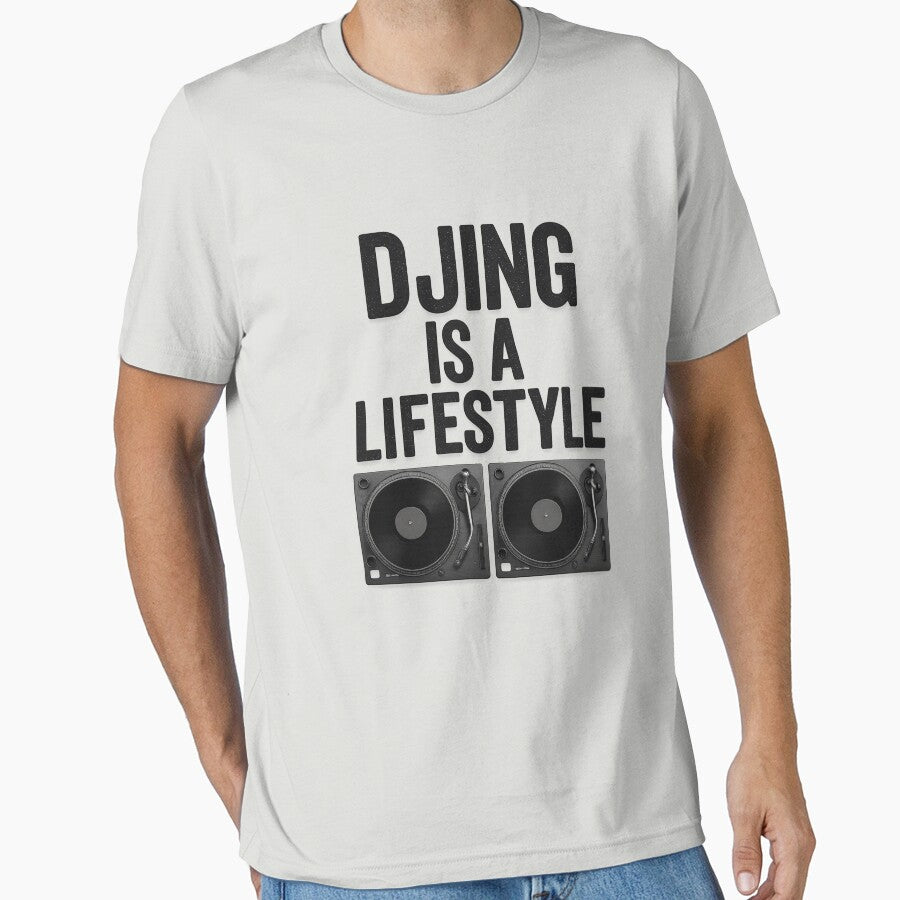 A DJ T-shirt by RoseShop2093