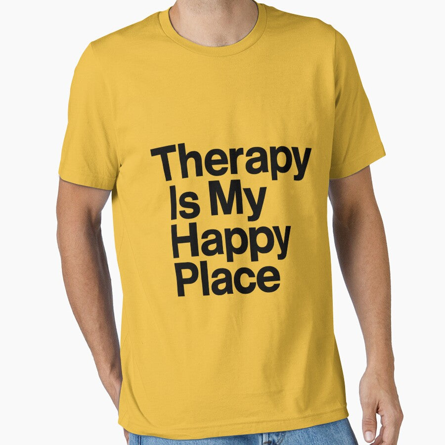 Therapy Is My Happy Place - Mental Health Awareness Gift by marry treasures T-Shirts, Hoodie, Sweatshirt (Image 1)