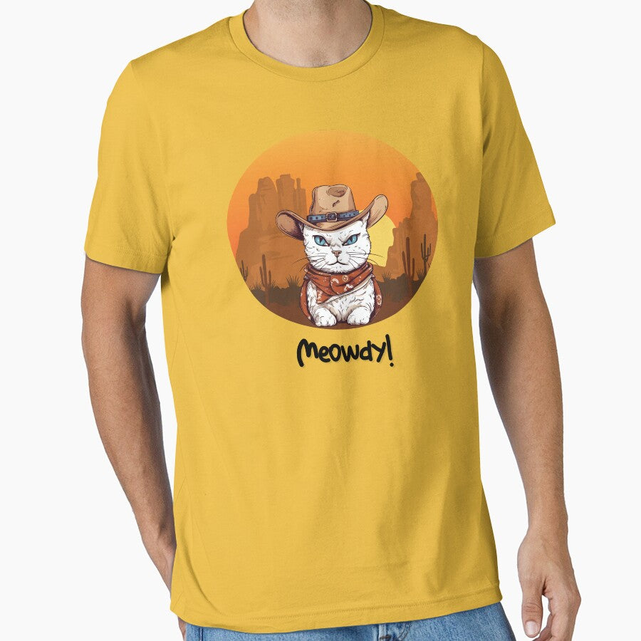 Meowdy Texas Cowboy Cat for Cat Lover by AITeeGenius T-Shirts, Hoodie, Sweatshirt | BlankRebels.com (Image 1)
