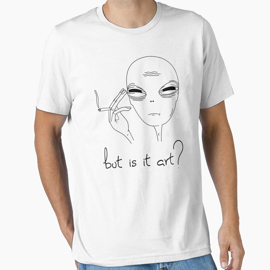 But is it Art? Funny smoking Alien by Merch Madness