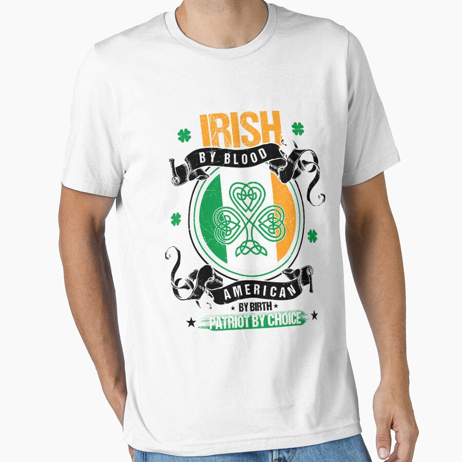 Irish By Blood St. Patrick's Day Tee Gift Idea by q4success Hoodie, Sweatshirt | BlankRebels.com (Image 1)