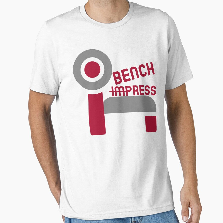I Bench Press Impress - Funny Gym Workout Weightlifting Humor by Rajutsha T-Shirts, Hoodie, Sweatshirt (Image 1)