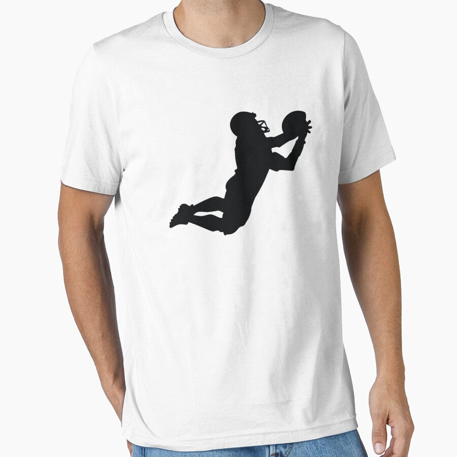 Football Player in Action Silhouette by PrintPress T-Shirts, Hoodie, Sweatshirt | BlankRebels.com (Image 1)