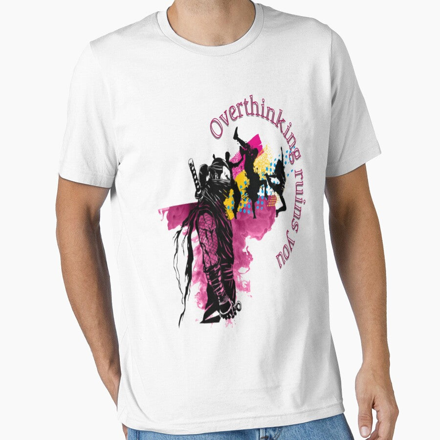 Overthinking ruins you - mom girl man dad boy guy family funny meme by atomsama T-Shirts, Hoodie, Sweatshirt (Image 1)