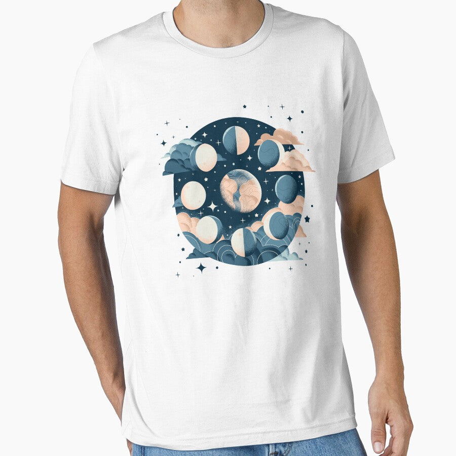 Moonlit Symphony: A Visual Guide to Moon Phases by enchantedrealm T-Shirts, Hoodie, Sweatshirt | BlankRebels.com (Image 1)