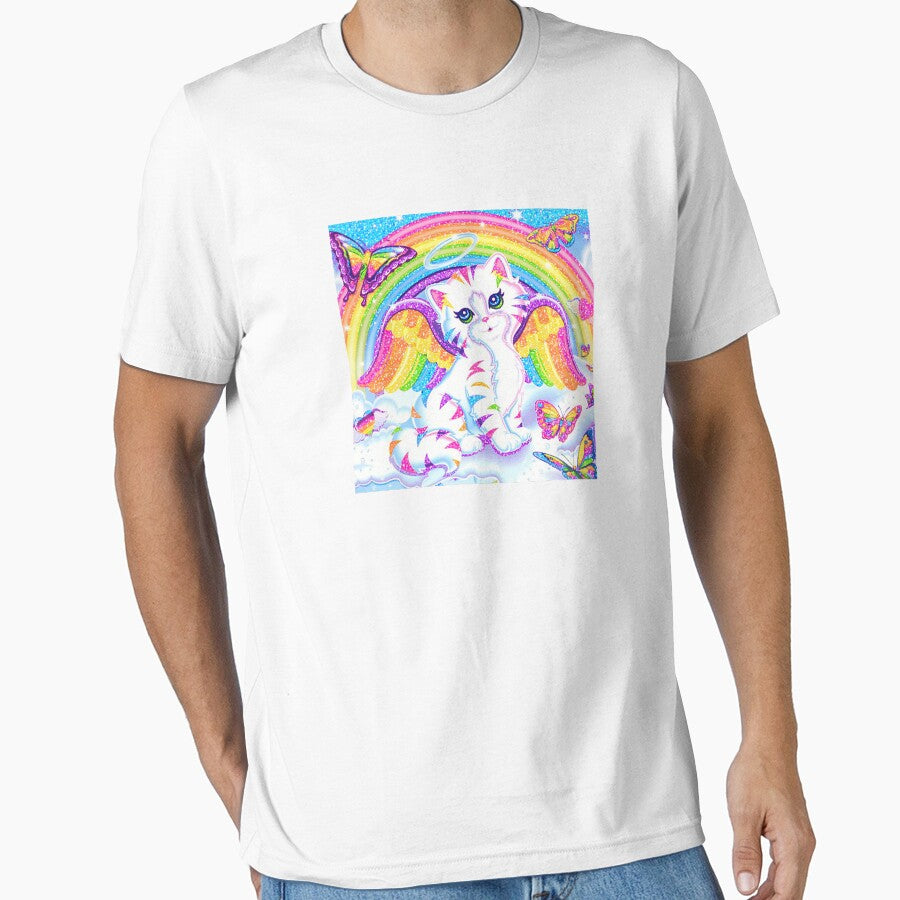 Y2k Sparkly Rainbow Angelic Cat with Butterflies by lecterscouture T-Shirts, Hoodie, Sweatshirt | BlankRebels.com (Image 1)
