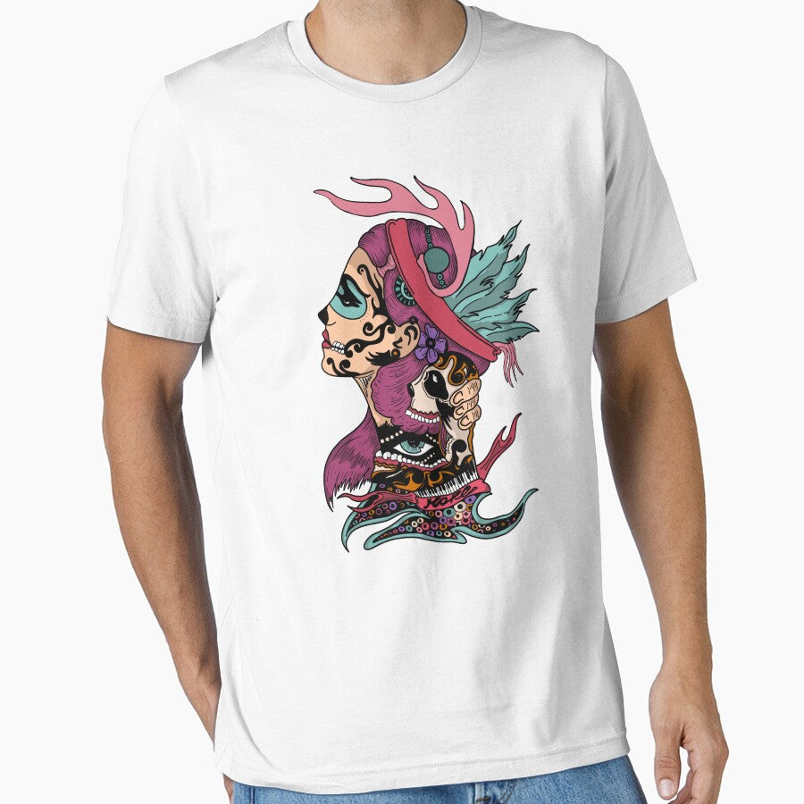 Carnival Woman Traditional Tattoo Style by elvintre T-Shirts, Hoodie, Sweatshirt | BlankRebels.com (Image 1)
