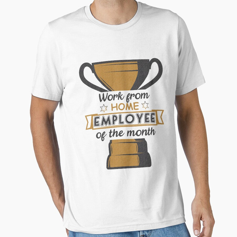 Work from Home Employee of the Month Yellow and Black by ABulgov T-Shirts, Hoodie, Sweatshirt | BlankRebels.com (Image 1)