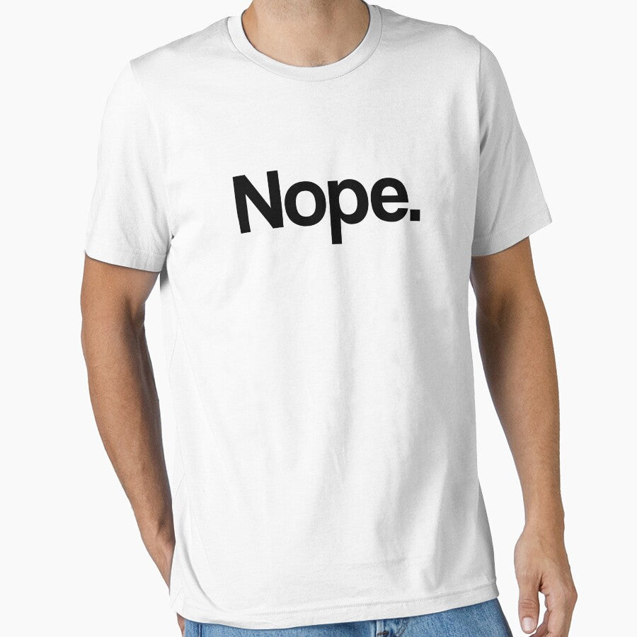 Nope - Minimal, Modern Typography by Studio Grafiikka T-Shirts, Hoodie, Sweatshirt | BlankRebels.com (Image 1)