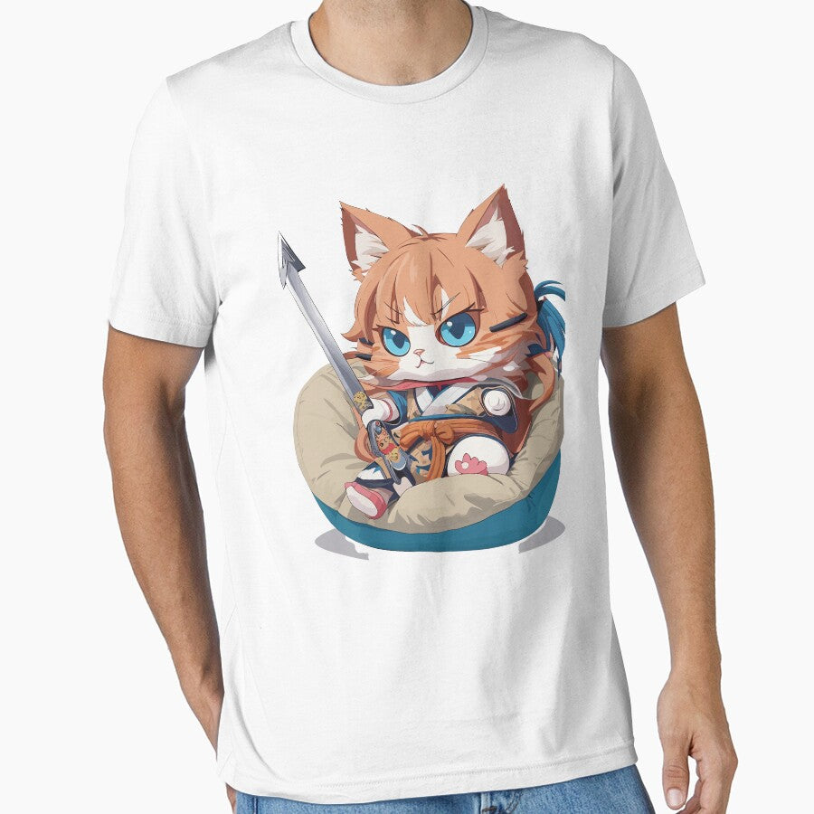 Anime Cat samurai by deviatepolo