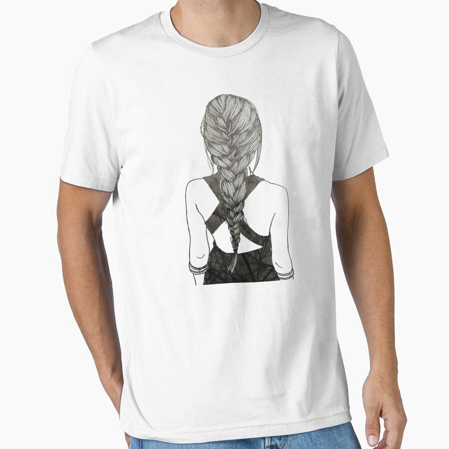 I love This Art Beautiful Girl Natural Background Theme effect by Tshirtstory T-Shirts, Hoodie, Sweatshirt (Image 1)