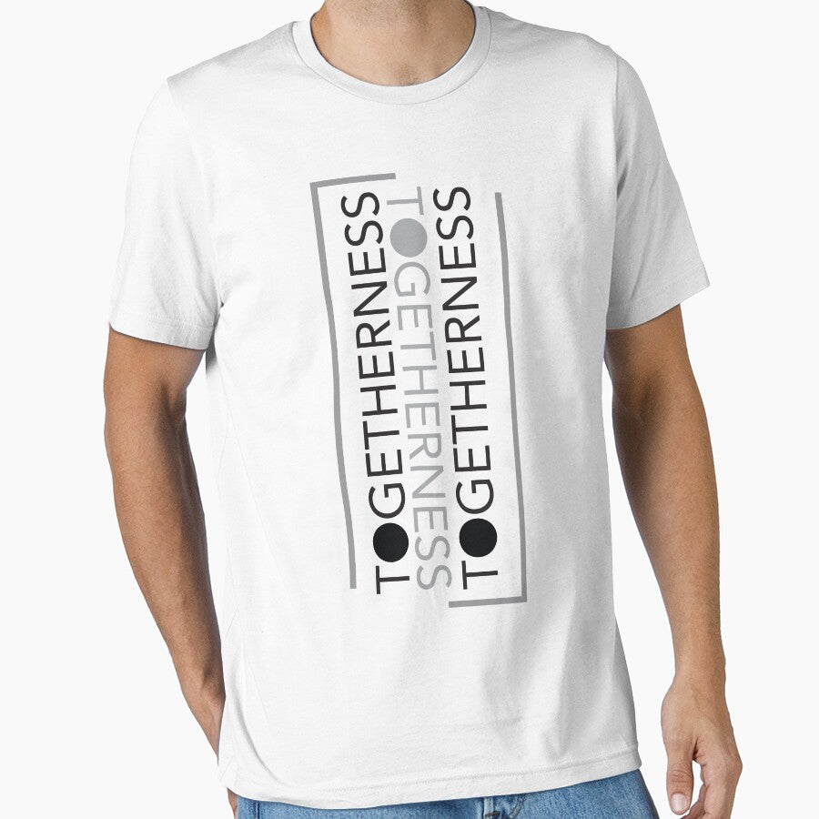Togetherness typography design triplicate black and gray by navitalidesign T-Shirts, Hoodie, Sweatshirt (Image 1)