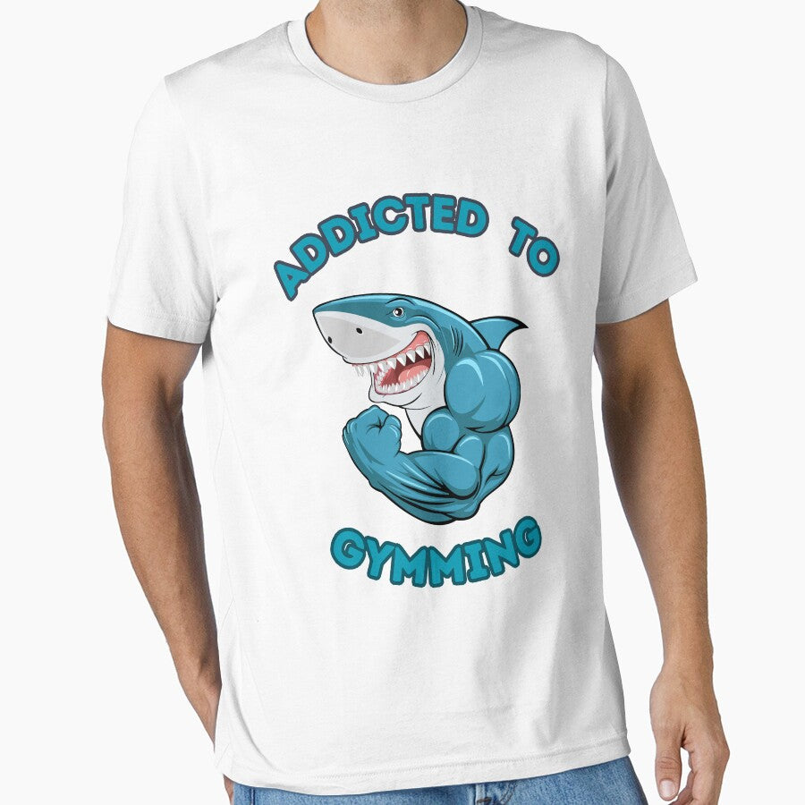 Addicted to Gymming- Classic Gift  of  Gym essentials for Gymn Lovers by mndesignworx T-Shirts, Hoodie, Sweatshirt (Image 1)