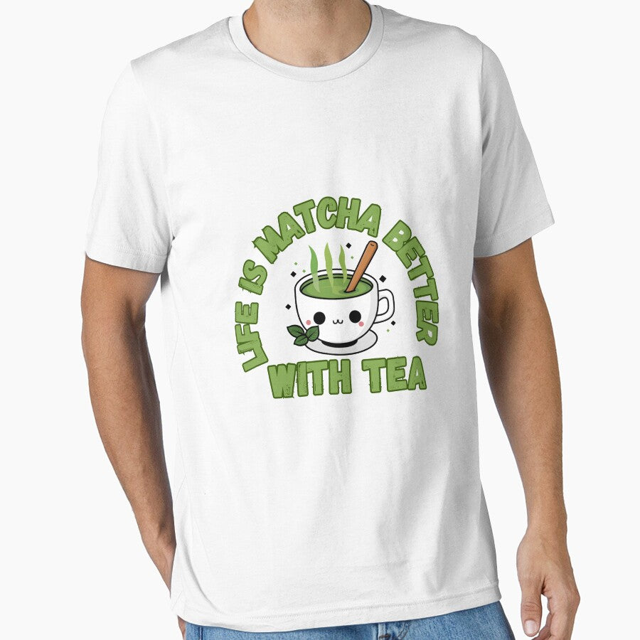 Matcha Tea Lover by LuxeAnaArt T-Shirts, Hoodie, Sweatshirt | BlankRebels.com (Image 1)