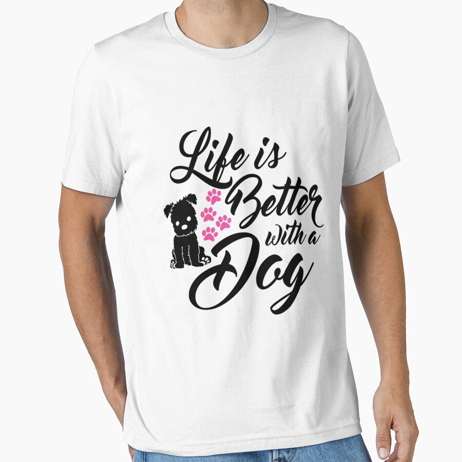 Life Is Better With A Dog Novelty T Shirts by q4success Hoodie, Sweatshirt | BlankRebels.com (Image 1)