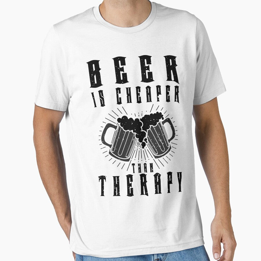 Beer is cheaper than therapy - Funny beer saying. by tillhunter