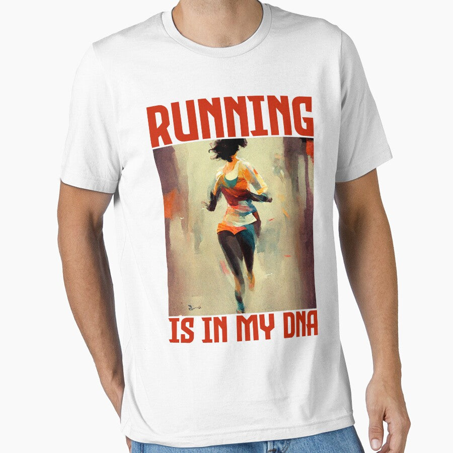 Female Fitness:- Running is in My DNA by typoinspired T-Shirts, Hoodie, Sweatshirt | BlankRebels.com (Image 1)