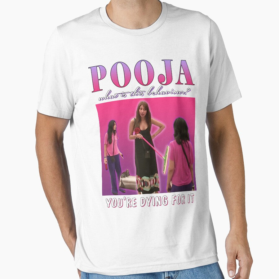 Pooja What Is This Behaviour? by iconicbabs T-Shirts, Hoodie, Sweatshirt | BlankRebels.com (Image 1)