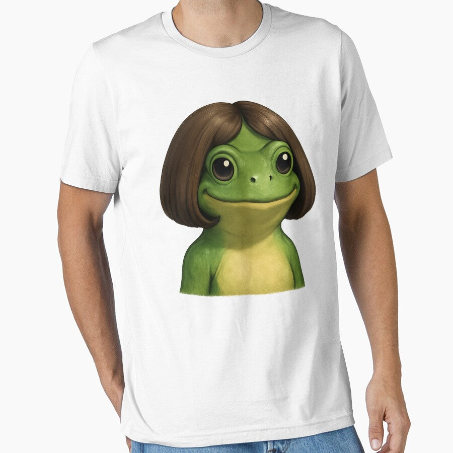 funny frog girl bob hair meme art by will freed18 T-Shirts, Hoodie, Sweatshirt | BlankRebels.com (Image 1)